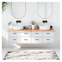 VidaXL Waschtischplatte Hellbraun 180x40x(2-4) cm Massivholz Behandelt - Braun