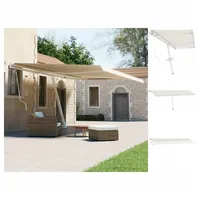 VidaXL Gelenkarmmarkise 600 x 300 cm creme inkl. Pfosten
