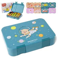 Bearfoot Brotdose Kinder mit Fächern, BPA frei, Lunchbox, Bento