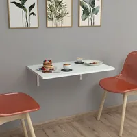 [en.casa] Wandklapptisch Klepp 72x45cm Klappbarer Esstisch Bartisch platzsparend Küchentisch