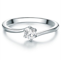 Trilani Ring Sterling Silber Zirkonia in 54 Damen