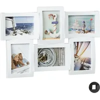 Relaxdays Collage weiß 10x15 cm 6 St.