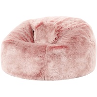 I.C.O.N. Icon Kenai Kunstfell Sitzsack Kinder, Rosa, Flauschiger Kunstpelzstoff,
