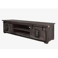 Massivmoebel24 TV-Board Mango 180x55x50 grau lackiert RAILWAY #235 -