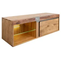 Massivmoebel24 TV-Board Wildeiche / Zerreiche 150x48x50 natur geölt NEW