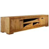 MASSIVMOEBEL24.DE TV-Board Sheesham 180x47x40 braun geölt NATURE BROWN #856