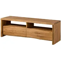 Massivmoebel24 PURE OAK TV-Rack 151x45x50 cm Beige Massivholz