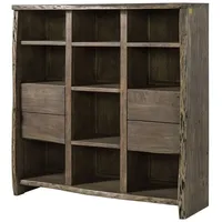 MASSIVMOEBEL24.DE Bücherregal, 1-tlg. grau