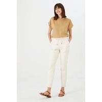 GARCIA Stoffhose in Beige mit Stretch-S