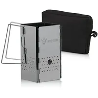 BBQ-Toro Anzündkamin 16 x 16 cm Edelstahl silber