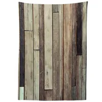 ABAKUHAUS Hölzern Tischdecke, American Western Stil, Pflegeleicht Waschbar Schmutzabweisend