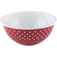 RIESS Riess, Obst- und Salatschüssel, Pünktchen rot 26cm
