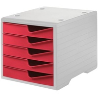 Styro Schubladenbox styroswingbox cranberry 275-8430.2281, DIN C4 mit 5