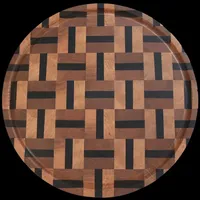 Holz4home Schneidebrett Servierbrett Rund, aus Birke