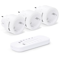 Conecto conecto® Funk-Steckdosen-Set: 3x Funksteckdose und 1x Fernbedienung, Innenbereich,