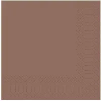 DUNI GMBH Duni Zelltuch Serviette 33x33 cm 1/4F.chestnut