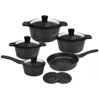 ZILNER 11-Tlg Topfset Kochtopfset Mit Marmorbeschichtung Zilner Zl-8513 -