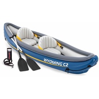 Intex 68389N Kajak Wyoming C2 2-Personen Schlauchboot 302x89x53cm inkl.