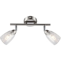 GLOBO Deckenlampe Deckenleuchte Spotlampe Spotleuchte Wohnzimmerlampe, 2 Flammig Spots