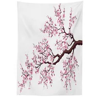 ABAKUHAUS japanisch Tischdecke, Sakura Branch Blüten, Für den Inn