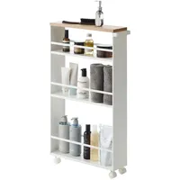 Yamazaki 3627 Etagère & Platzsparer für Badezimmer weiß, Stahl,