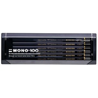 Tombow Bleistift MONO 100 HB, 12er-Set, hochwertige Graphitmine mit