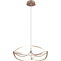 Trio LED-Pendelleuchte Charivari Messing matt 1500 mm x 620