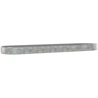 VidaXL Hochbeet Pulverbeschichteter Stahl 600x140x36 cm Silbern
