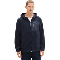 Tom Tailor Sweatjacke cutline fleece in Blau | Gr.: