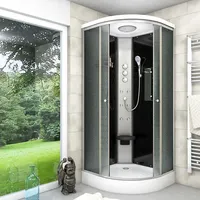 AcquaVapore Duschkabine Fertigdusche Dusche Komplettkabine D10-13M1-EC 90x90 cm -