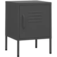 VidaXL Nachtschrank Anthrazit 35 x 35 x 51 cm