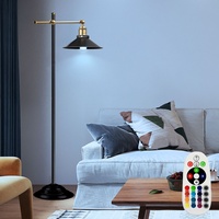 ETC Shop Alt Messing Steh Lampe Wohn Zimmer Fernbedienung