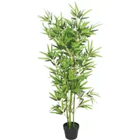 VidaXL Künstliche Bambuspflanze mit Topf 120 cm Grün