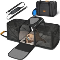 Morpilot Katzentransportbox Transportbox Katze Groß 45x33x36cm Erweiterbar Katzenbox für