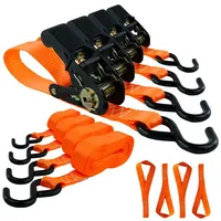 MCS Cargo Security Spanngurt Zurrgurt 4er Set mit Softgrip-Ratsche