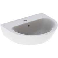 Geberit Renova Waschtisch 55cm, Hahnloch mittig, Überlauf, weiß 500369011