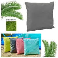 Heimtexland ® Outdoorkissen Dekokissen Lotus Effekt Schmutz- und Wasserabweisend