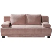 Deinbett Schlafsofa aus Cord Luna ¦ rosa/pink ¦ Maße