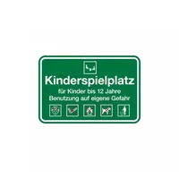 Dreifke Dreifke® Hinweisschild, Spielplatzschild, Kinderspielplatz bis 12 Jahre, 400