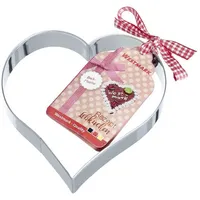 Westmark Lebkuchen-Ausstechform Herz, 12 cm aus Edelstahl,