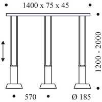 Oligo Glance LED 3-flammig cashmere