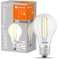 LEDVANCE Smarte LED-Lampe WiFi Technologie, Sockel E27, dimmbar, warmweiß