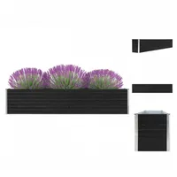 VidaXL Garten-Hochbeet verzinkter Stahl 320 x 40 x 45