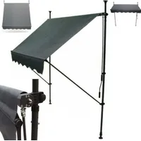 Apex Digital Klemmmarkise 350 cm grau