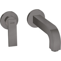 Hansgrohe AXOR Citterio Waschtischmischer, Unterputz, Ausladung 220mm, unverschließbare Ablaufgarnitur,