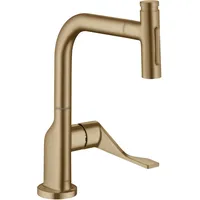 Hansgrohe Citterio Einhebelmischer Ausziehbrause Brushed Bronze