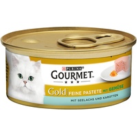 Purina Gourmet Gold Feine Pastete mit Seelachs und Karotten