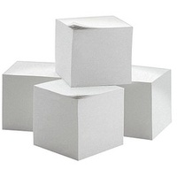 Kompatible Ware Notizzettel geleimt weiß 9,0 x 9,0 cm,