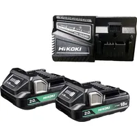 Hikoki 2 Akkus 18V 2,0 Ah BSL1820M + Ladegerät