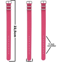 Pacific Time Unisex Nylon Uhrenarmband 10002